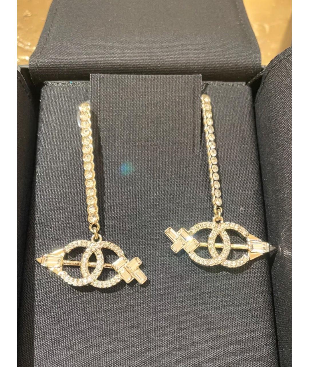 CHANEL Золотые серьги, фото 2