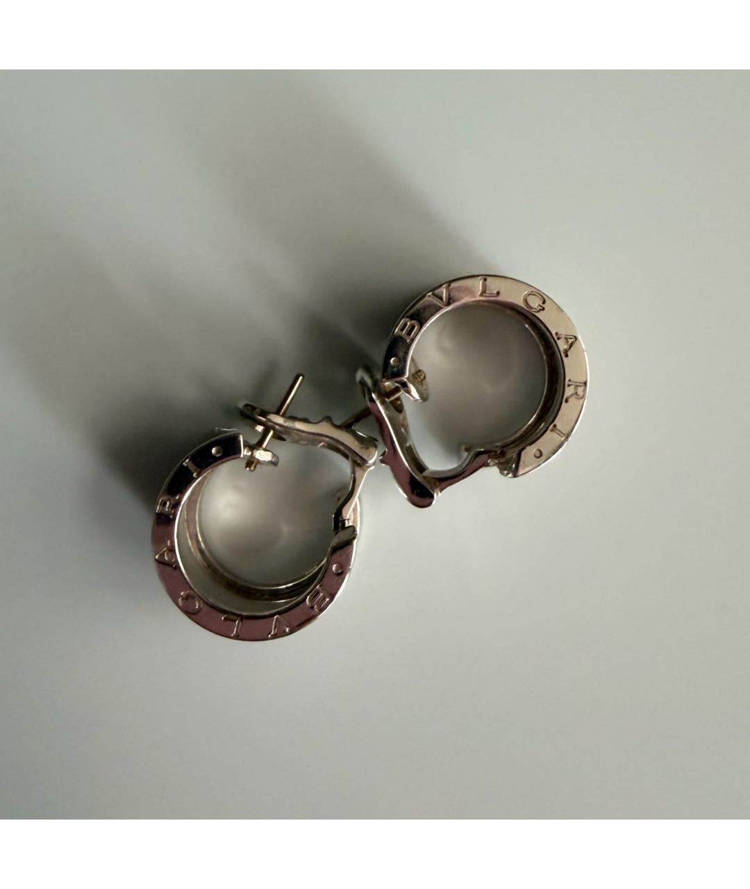 BVLGARI Белые серьги из белого золота, фото 2