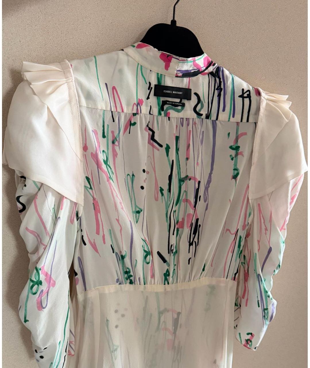 ISABEL MARANT Мульти шелковое коктейльное платье, фото 3