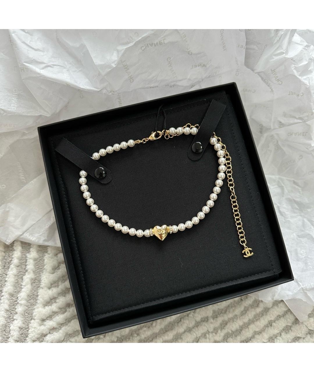 CHANEL Белое колье, фото 2