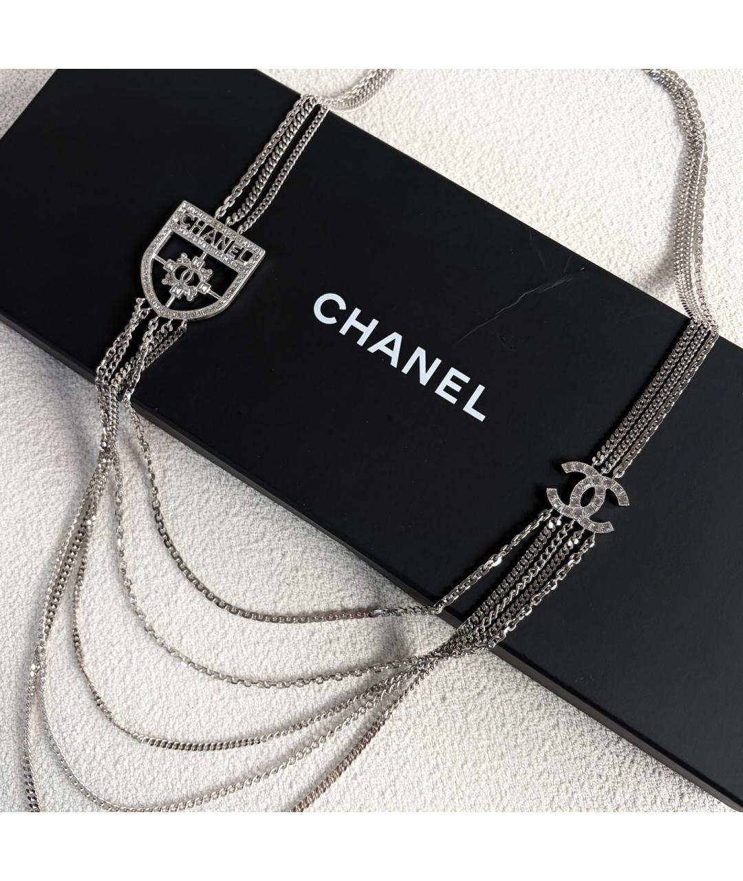CHANEL Серебряное колье, фото 4