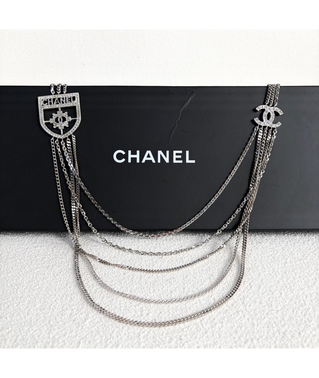CHANEL Серебряное колье, фото 7
