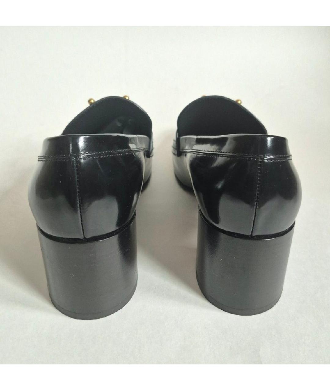 CHRISTIAN DIOR Черные кожаные лоферы, фото 4