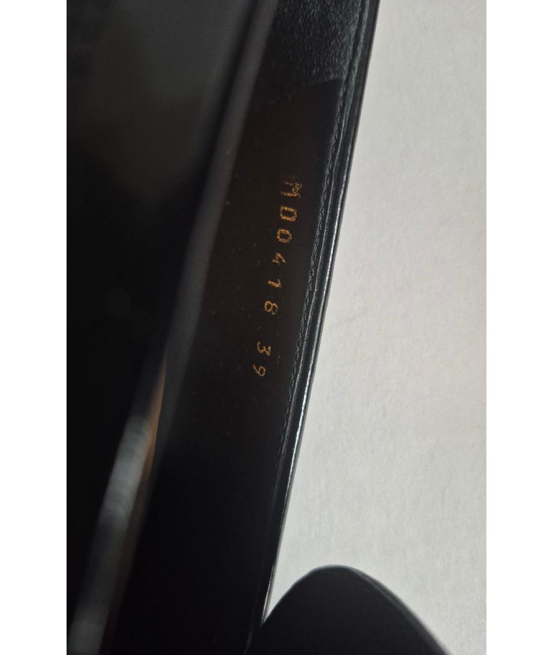 CHRISTIAN DIOR Черные кожаные лоферы, фото 9