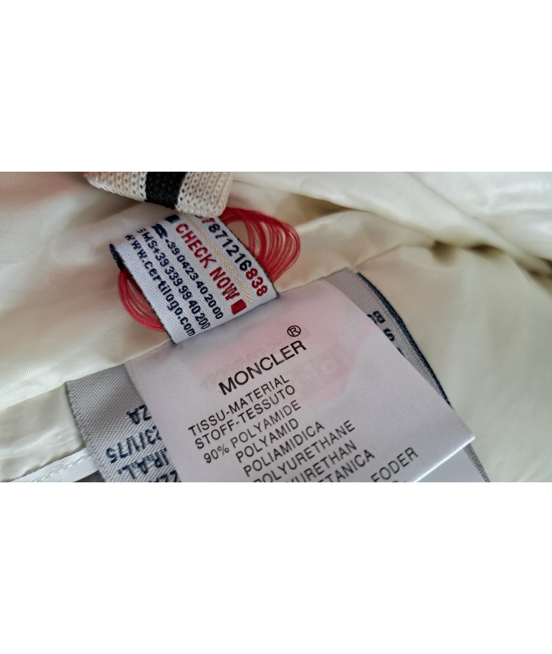 MONCLER Красная полиамидовая куртка, фото 6
