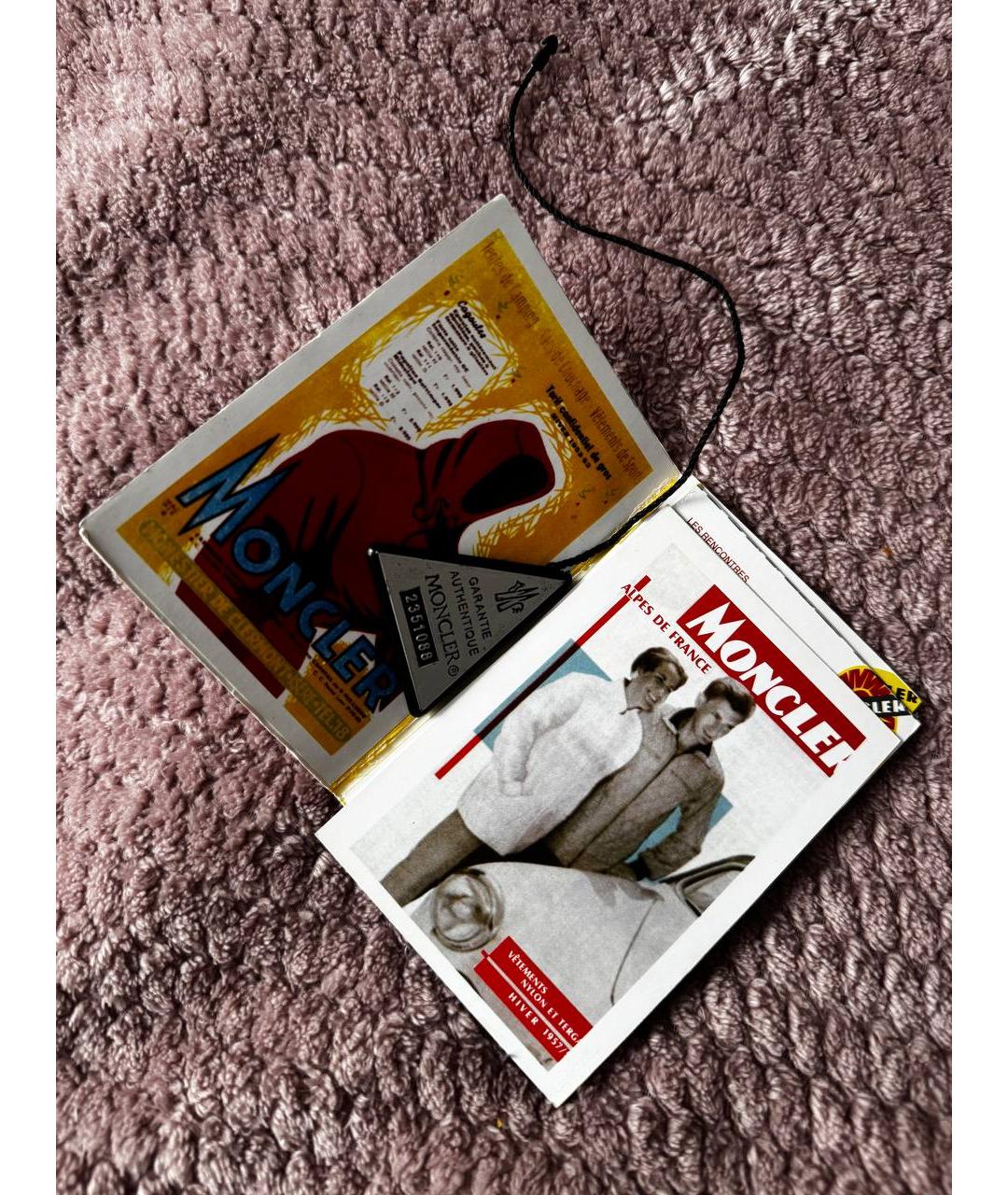 MONCLER Красная полиамидовая куртка, фото 7