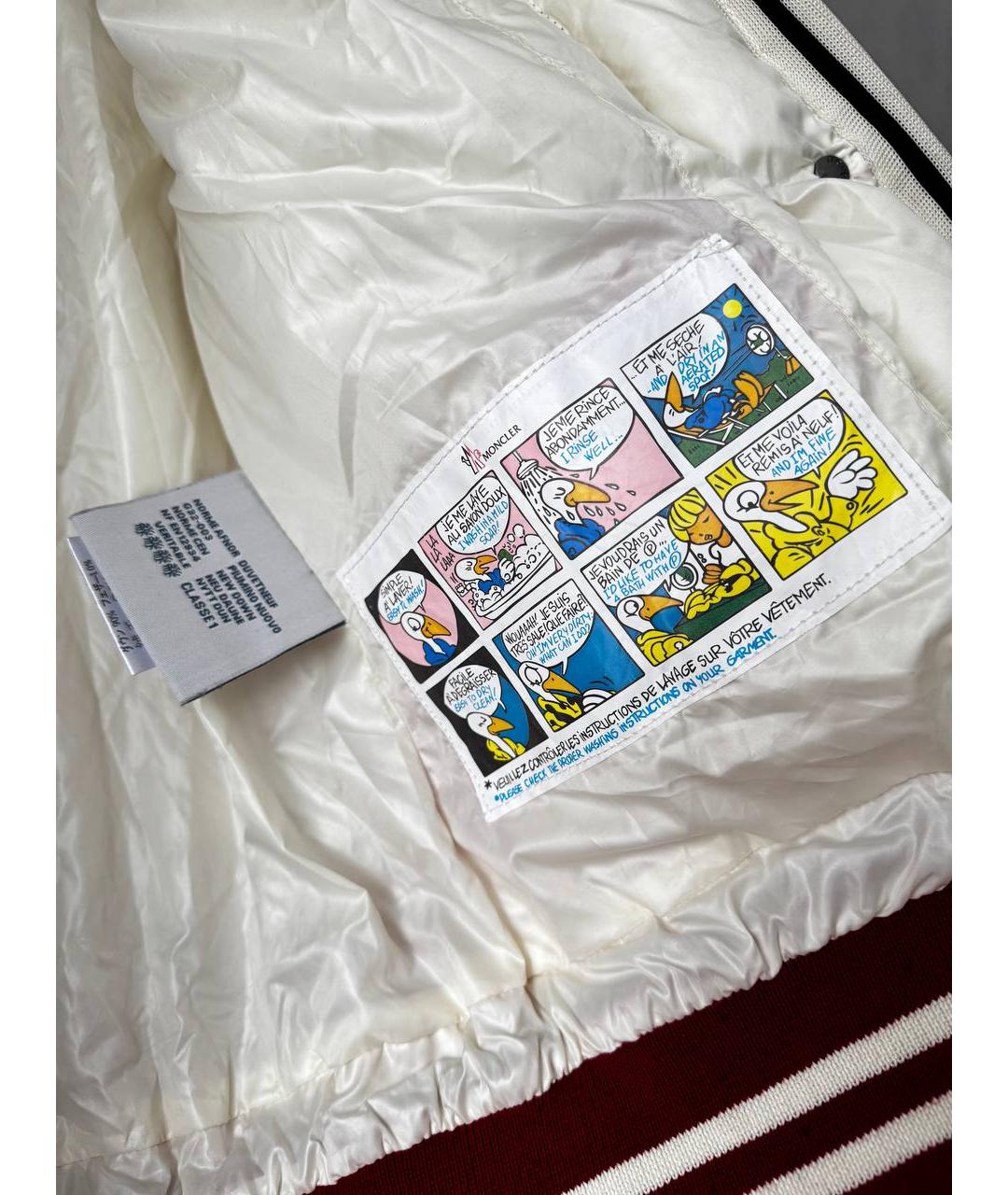 MONCLER Красная полиамидовая куртка, фото 4