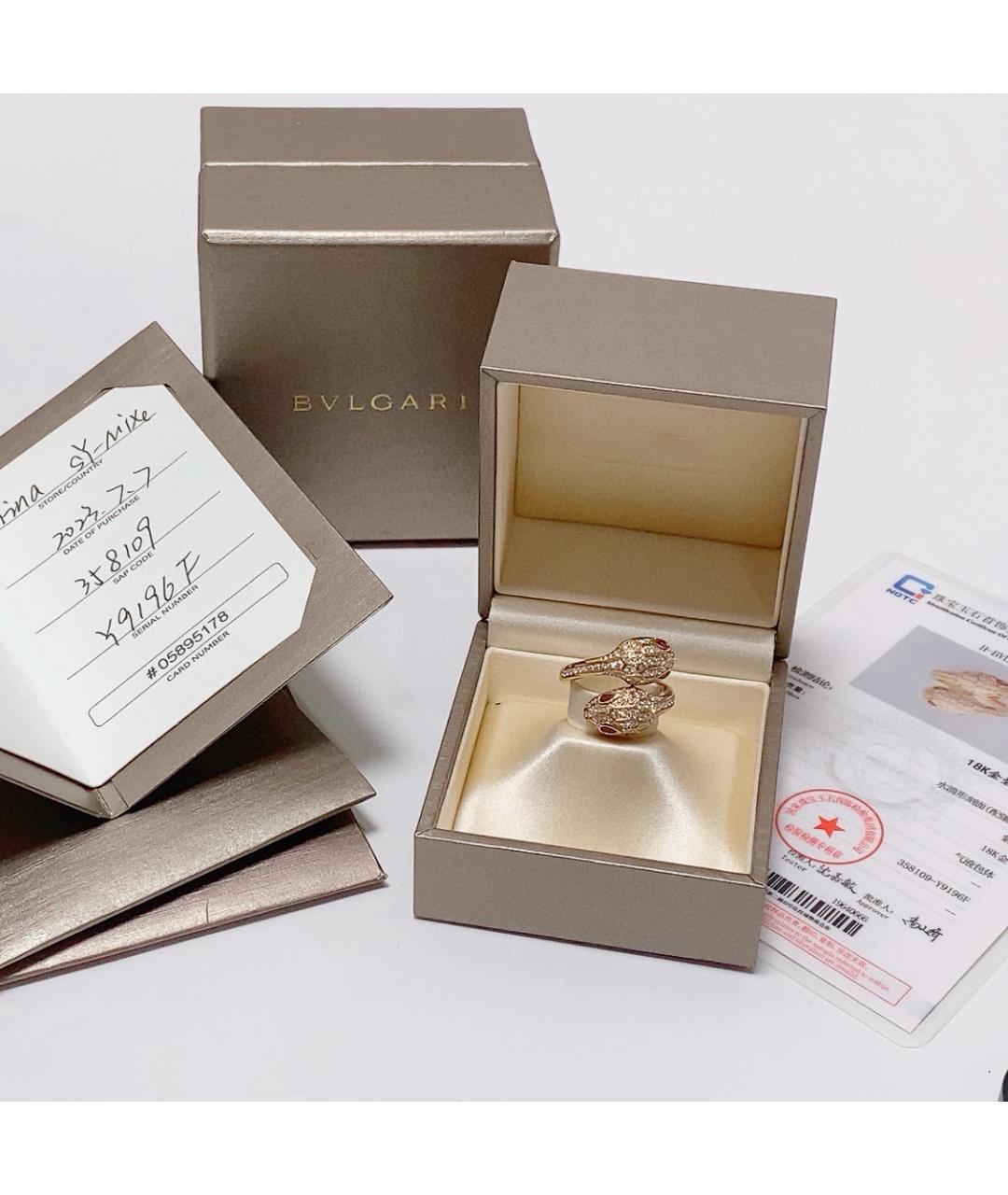 BVLGARI Золотое кольцо из розового золота, фото 2