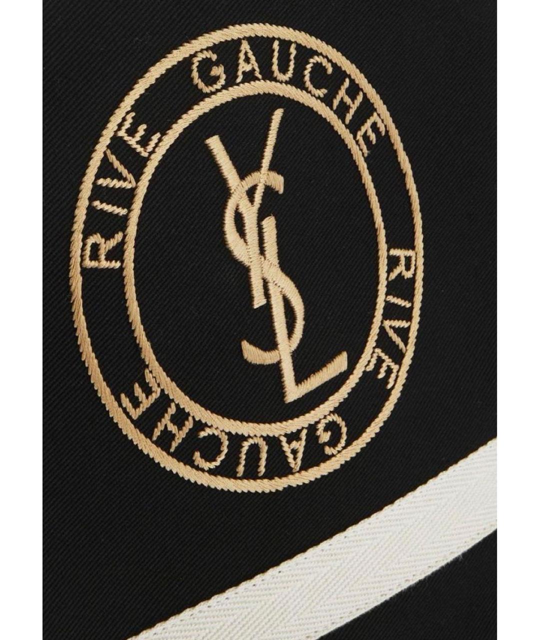 SAINT LAURENT Черный хлопковый рюкзак, фото 5