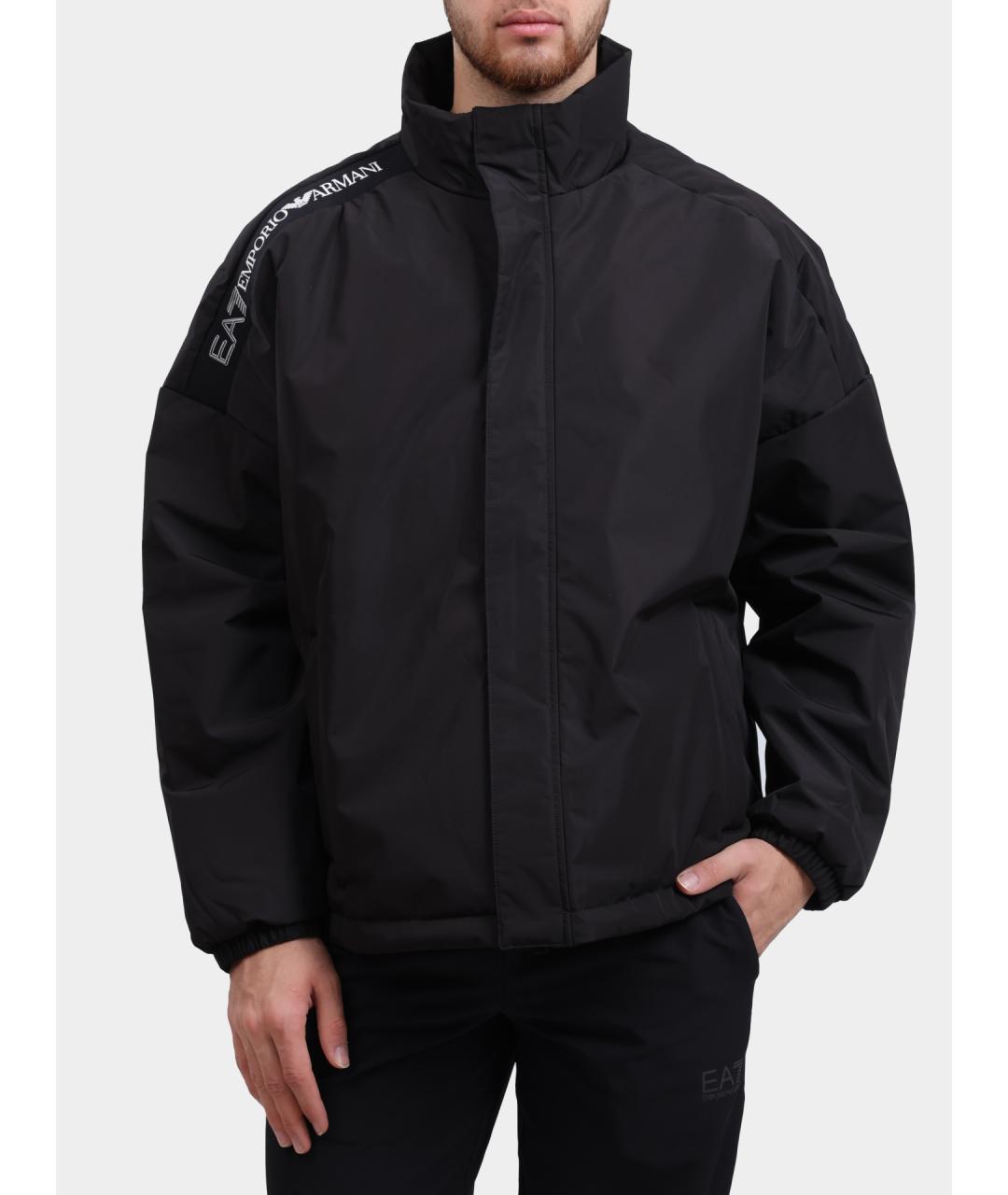 EA7 Черная куртка, фото 5