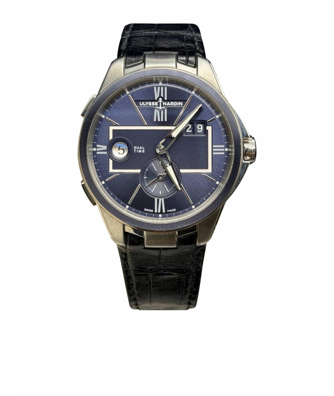 Ulysse Nardin Темно-синие стальные часы, фото 1