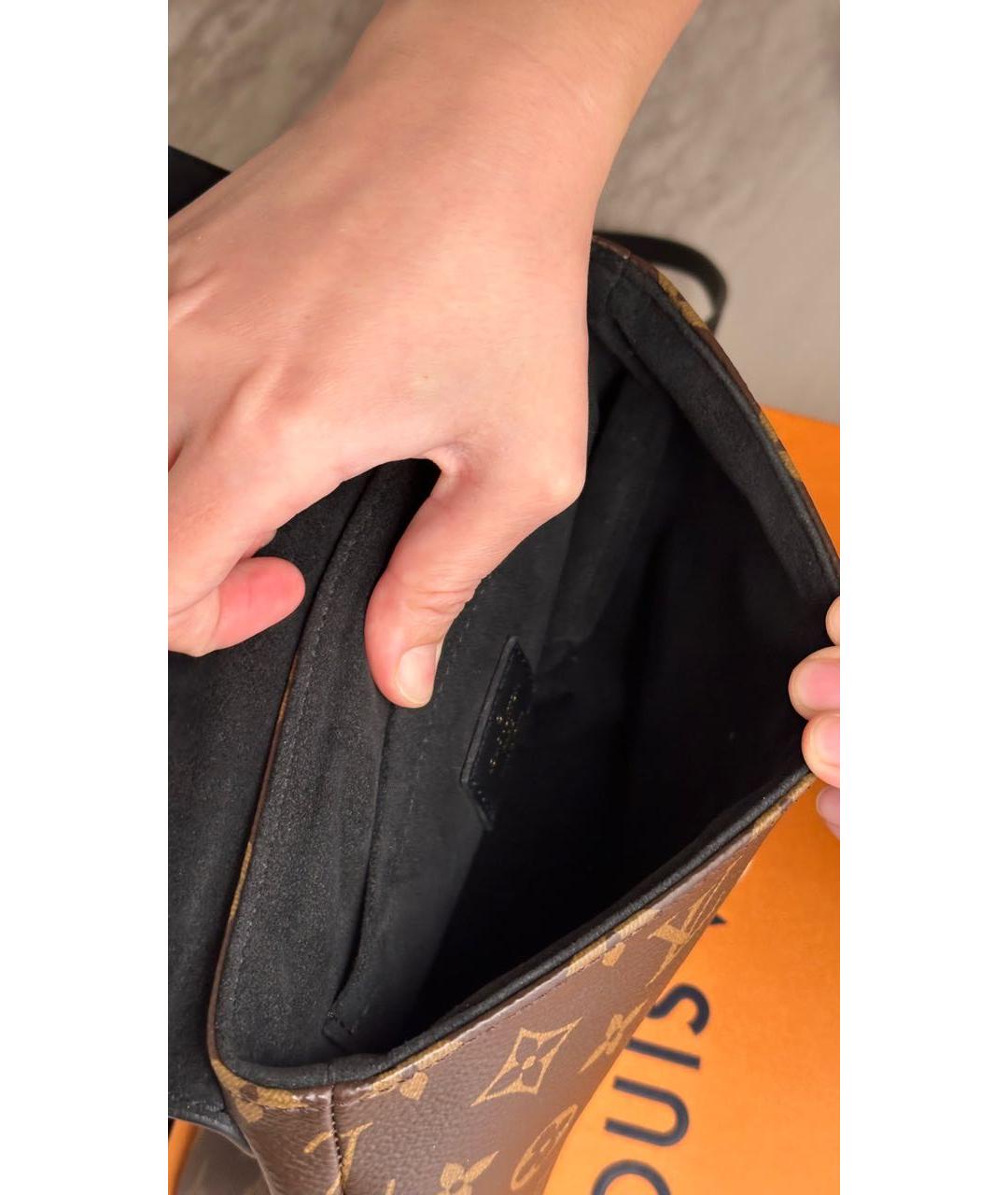 LOUIS VUITTON Коричневая сумка через плечо, фото 4