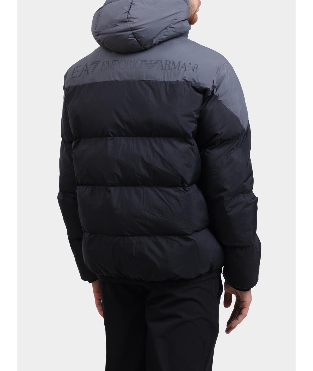 EA7 Черная куртка, фото 5