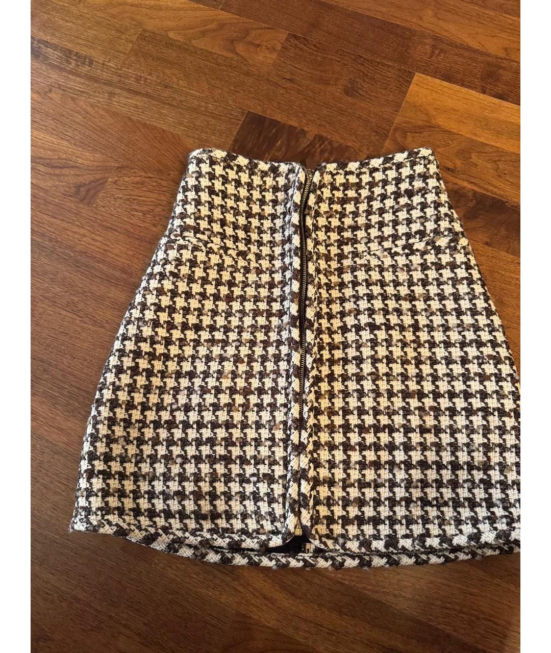 SANDRO Бежевый шерстяной костюм с юбками, фото 2