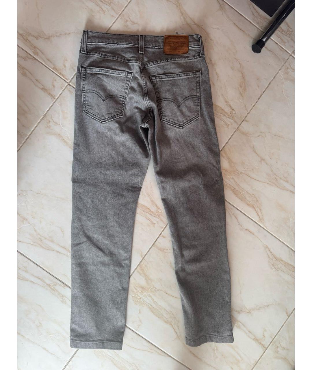 LEVI'S Антрацитовые хлопковые прямые джинсы, фото 2