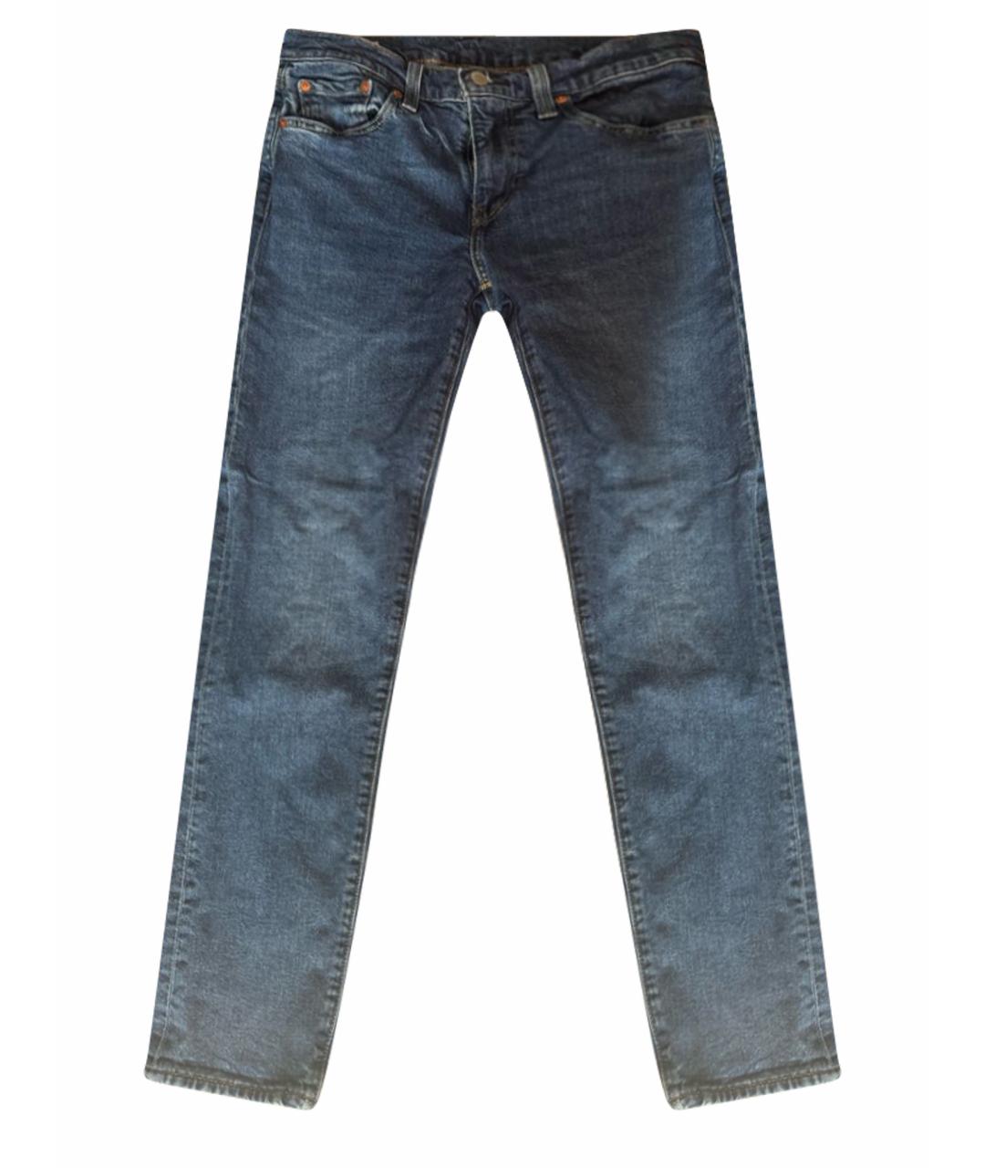 LEVI'S Темно-синие хлопковые прямые джинсы, фото 1