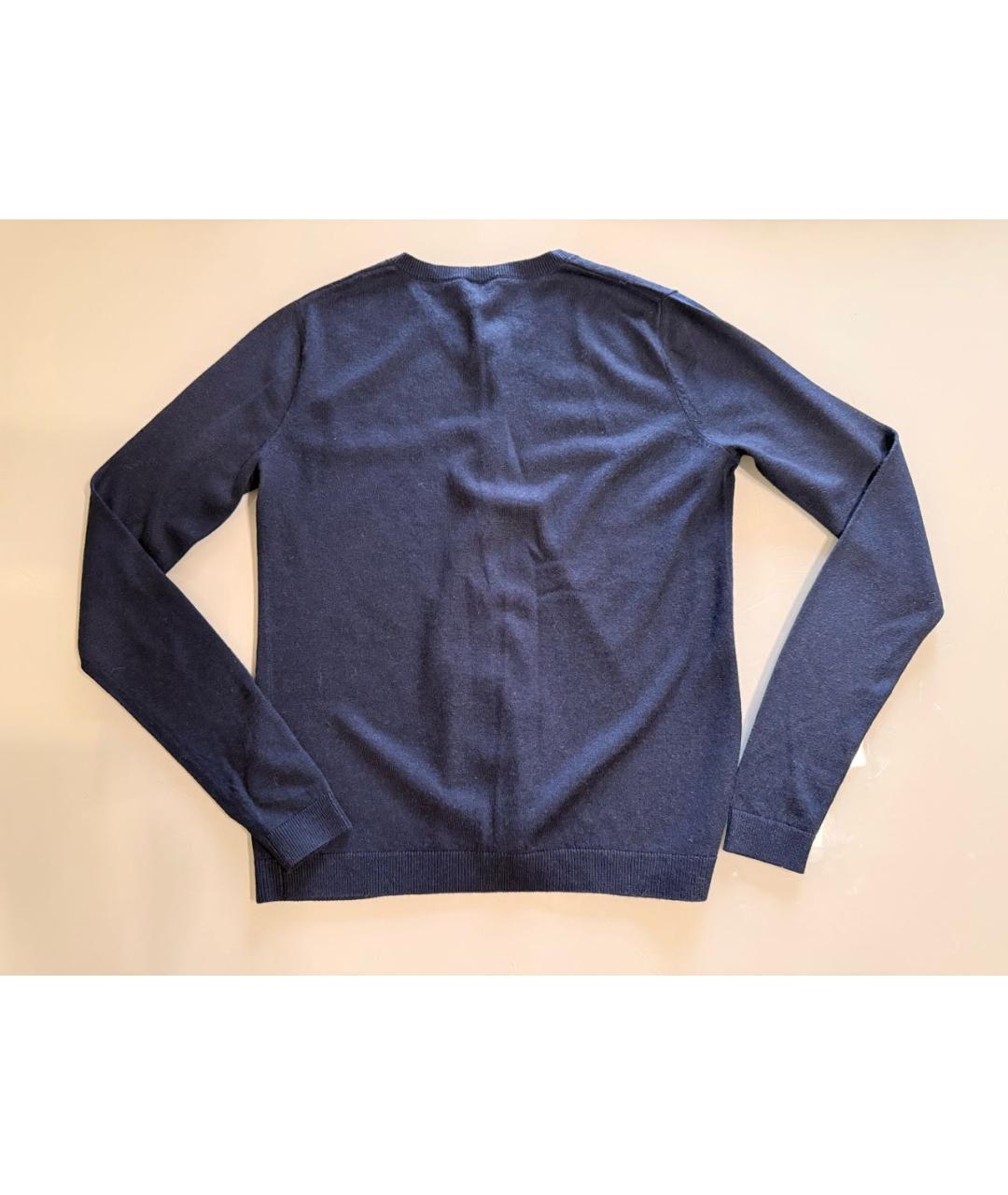 PINKO Темно-синий шерстяной кардиган, фото 2