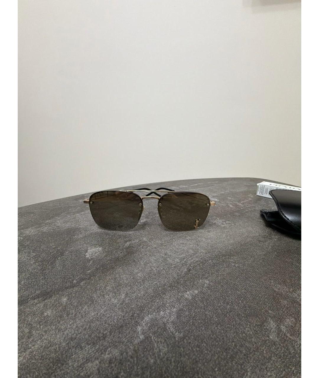 SAINT LAURENT Металлические солнцезащитные очки, фото 5