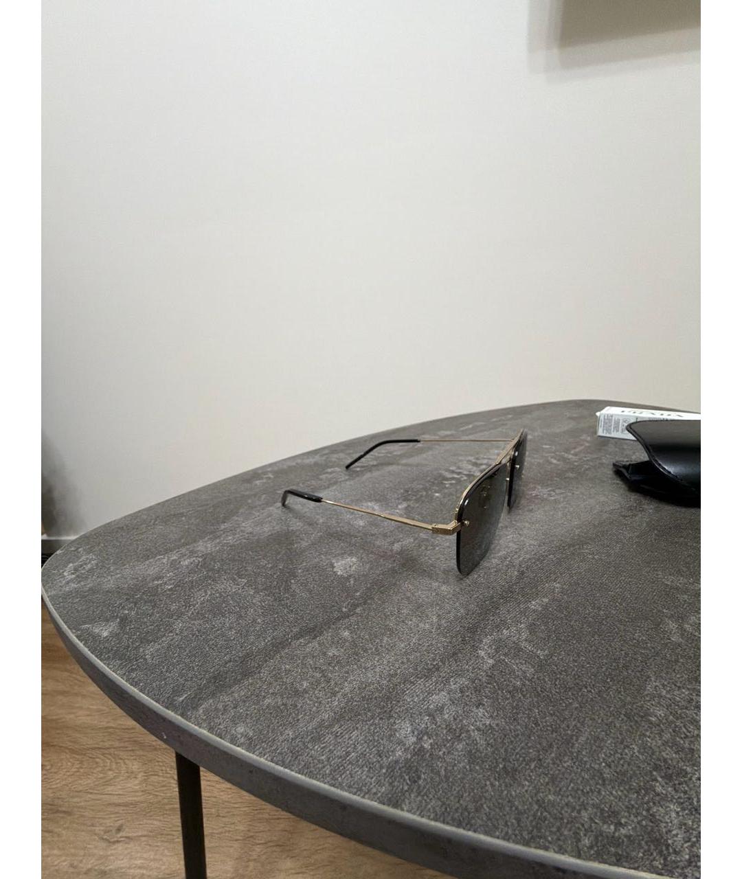 SAINT LAURENT Металлические солнцезащитные очки, фото 2