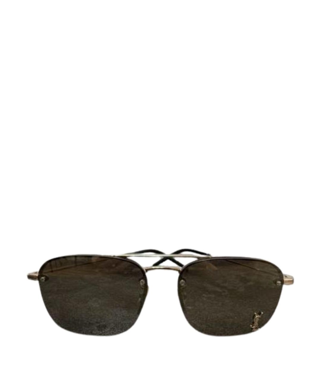 SAINT LAURENT Металлические солнцезащитные очки, фото 1