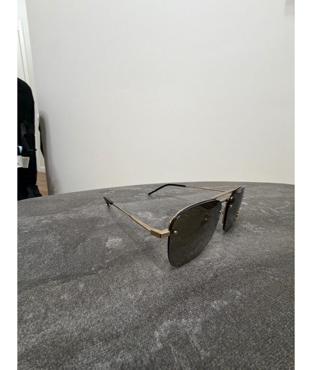 SAINT LAURENT Металлические солнцезащитные очки, фото 3