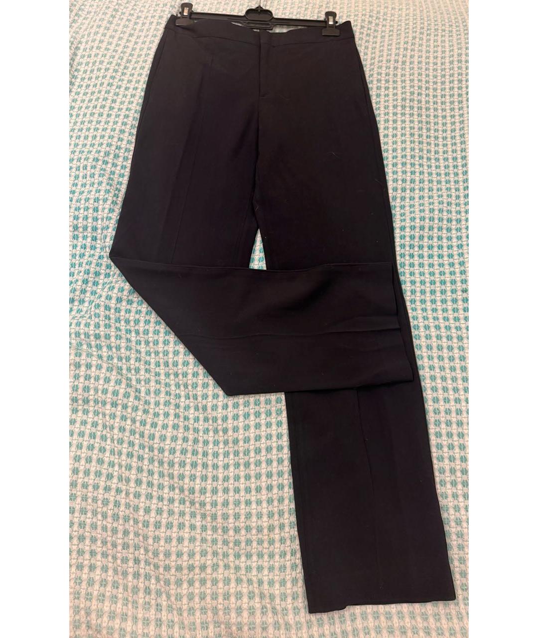 ISABEL MARANT Черные вискозные прямые брюки, фото 3