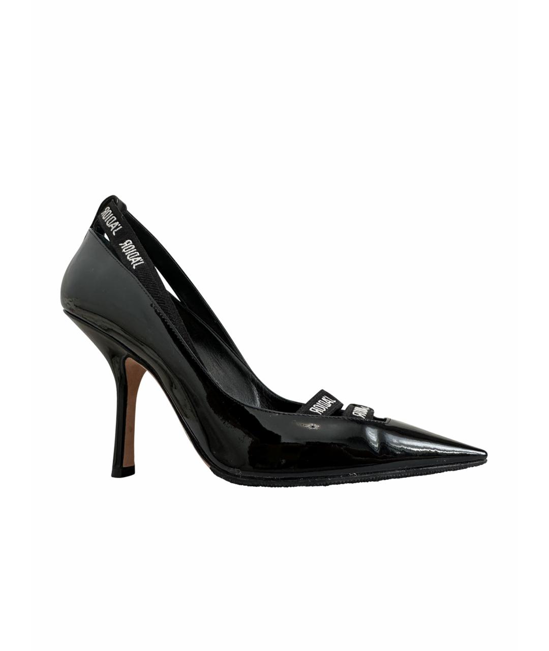 CHRISTIAN DIOR Черные туфли из лакированной кожи, фото 7