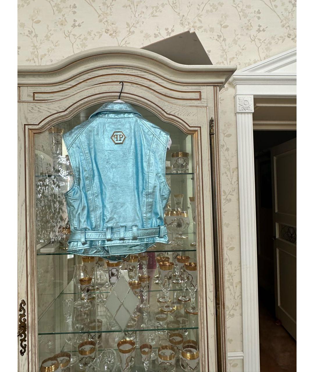 PHILIPP PLEIN Голубой жилет, фото 2