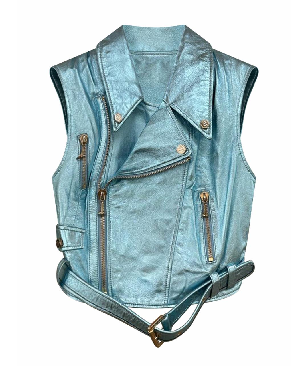 PHILIPP PLEIN Голубой жилет, фото 1