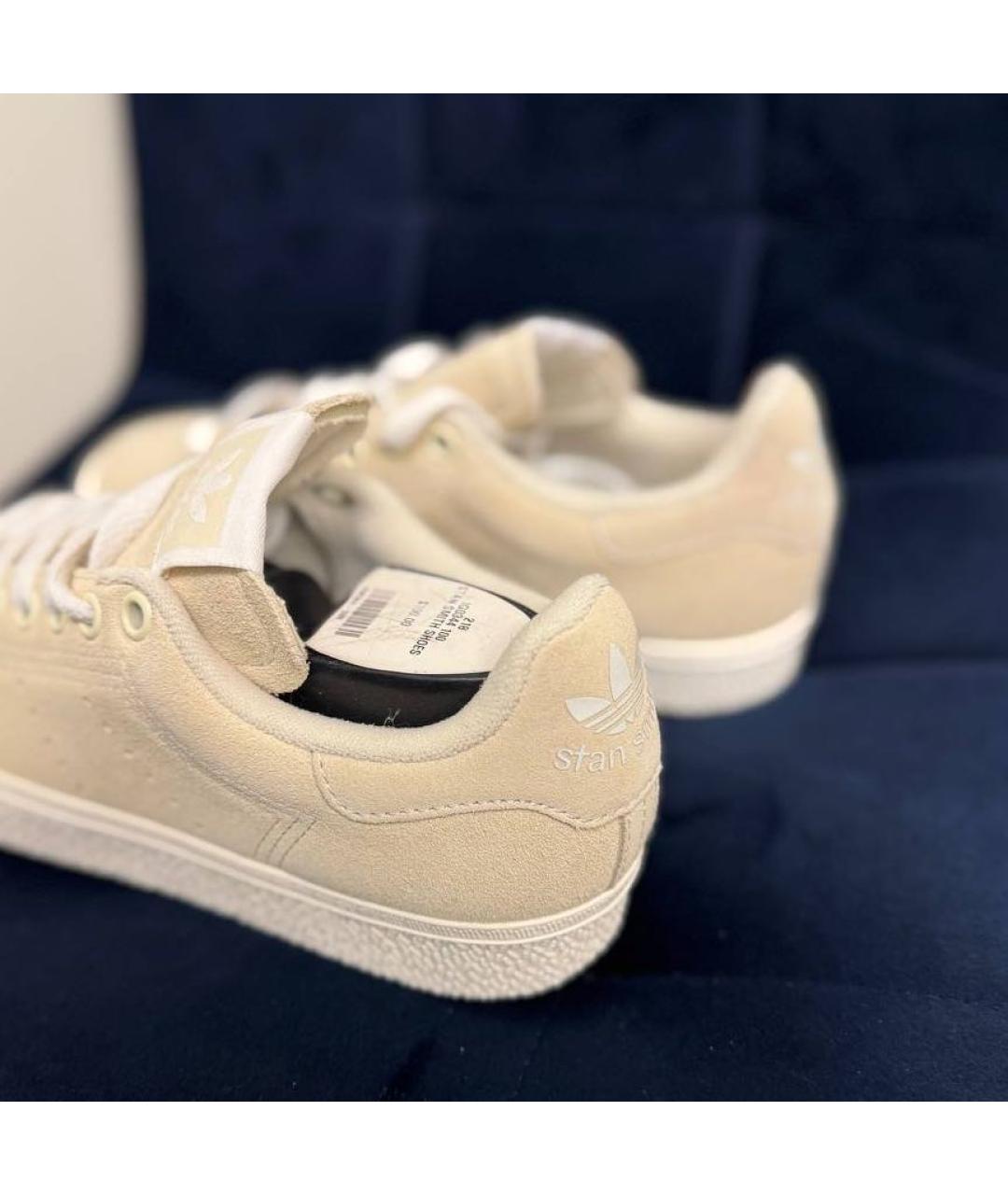 ADIDAS Бежевые замшевые кеды, фото 4