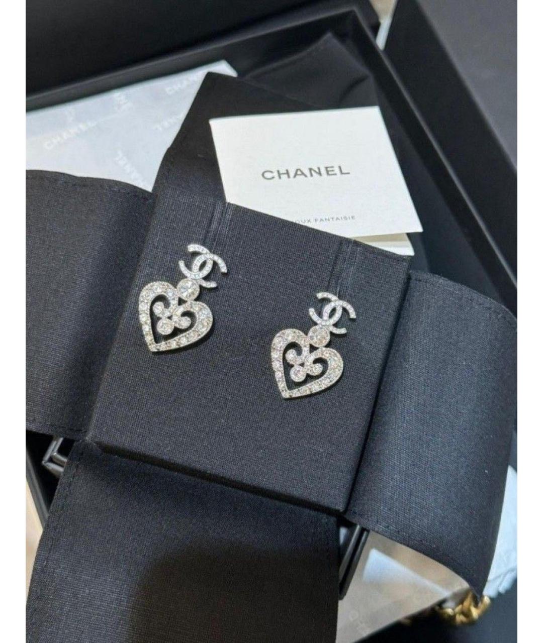 CHANEL Серебряные серьги, фото 3