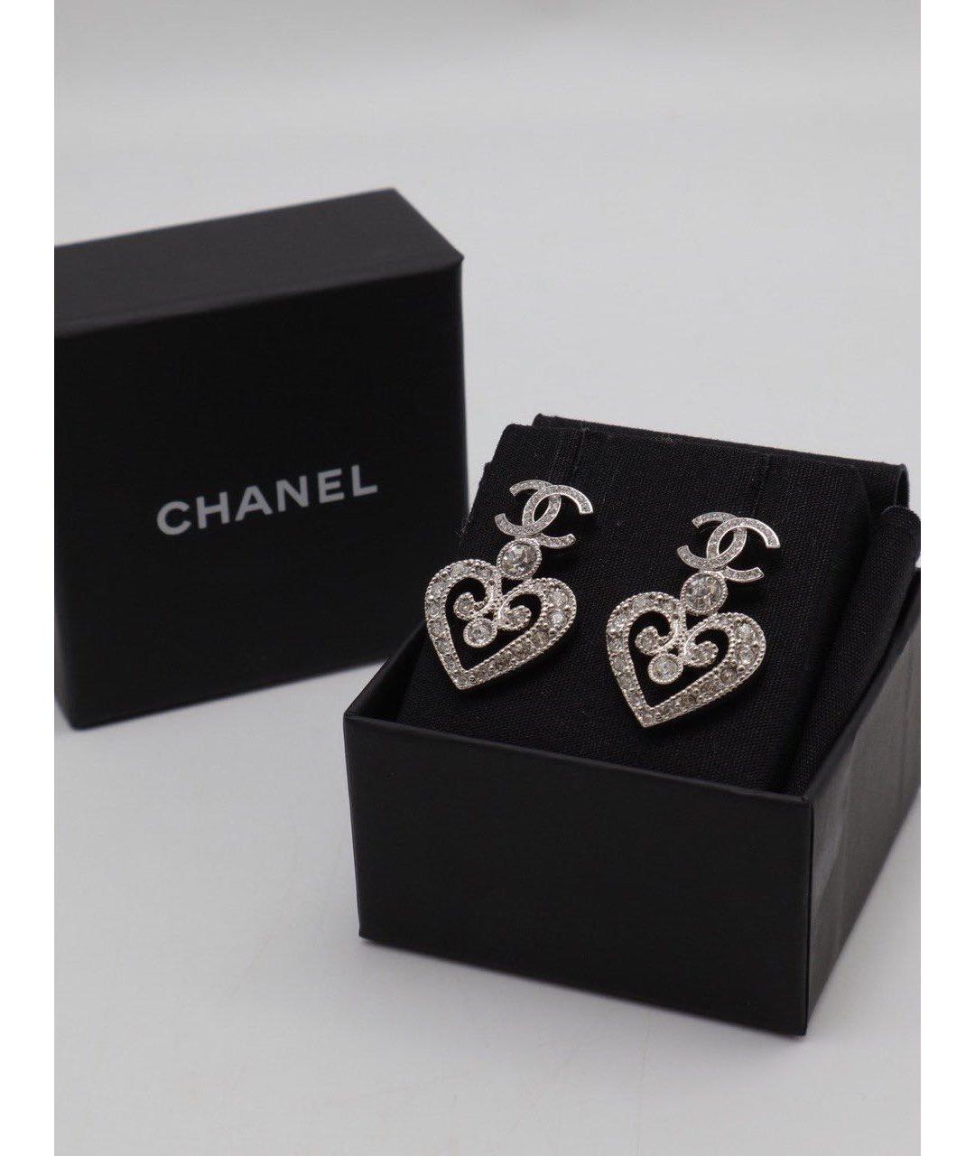 CHANEL Серебряные серьги, фото 4