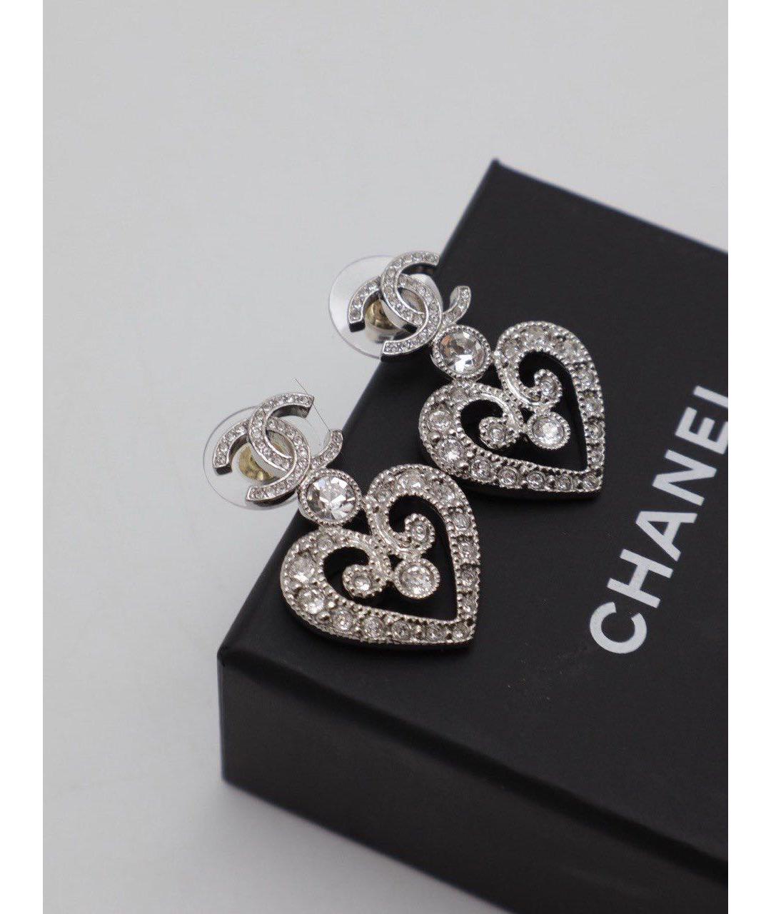 CHANEL Серебряные серьги, фото 2