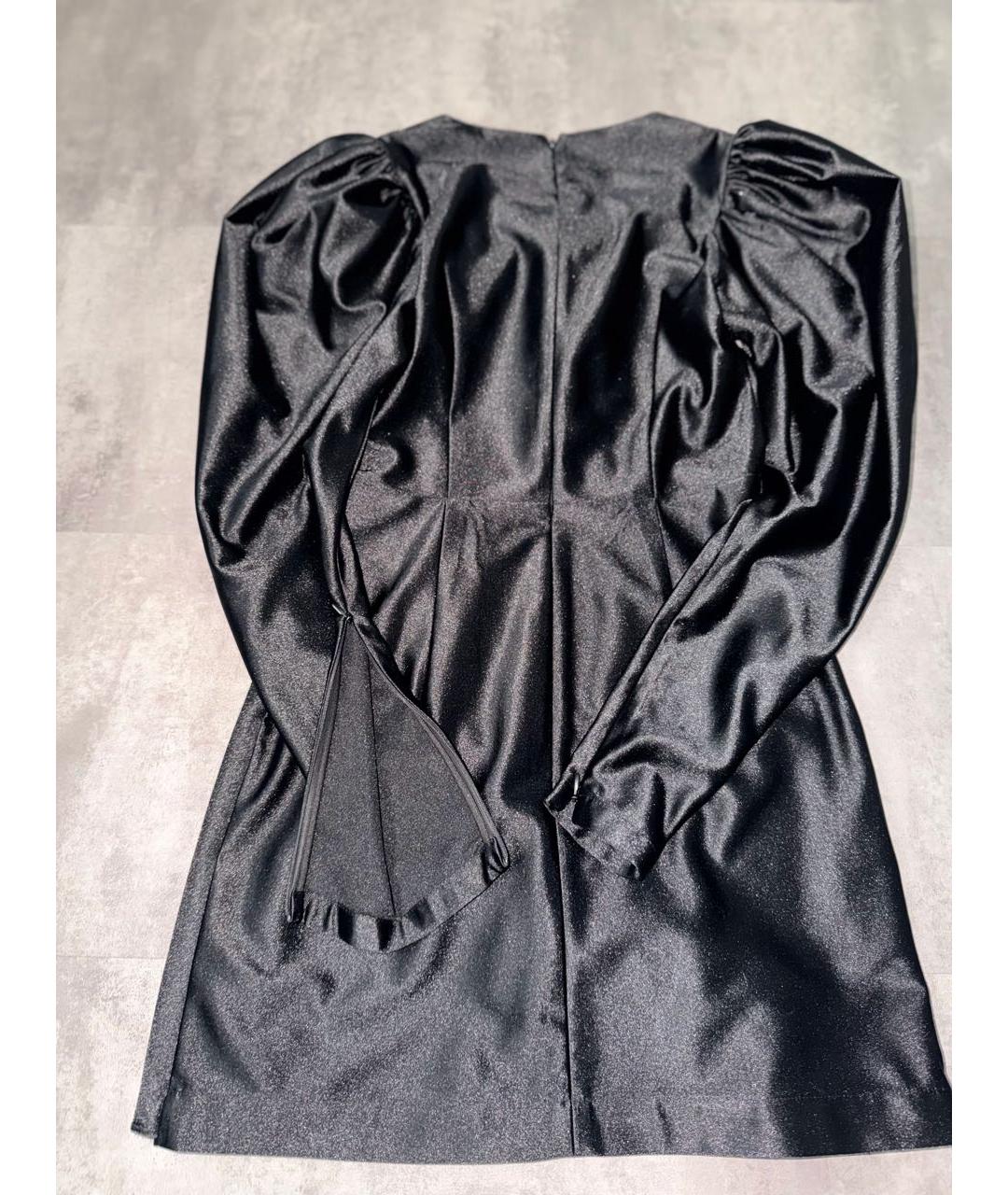 ROTATE Черное полиэстеровое коктейльное платье, фото 2