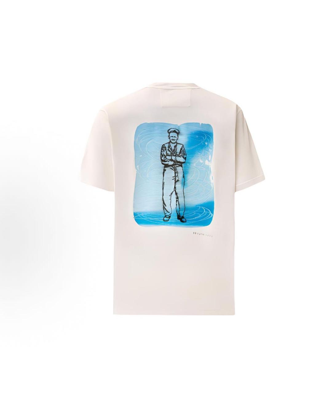 CP COMPANY Белая хлопковая футболка, фото 2