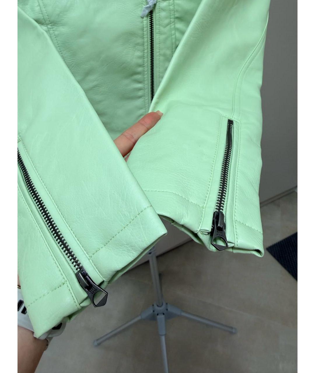 PATRIZIA PEPE Салатовая полиэстеровая куртка, фото 5