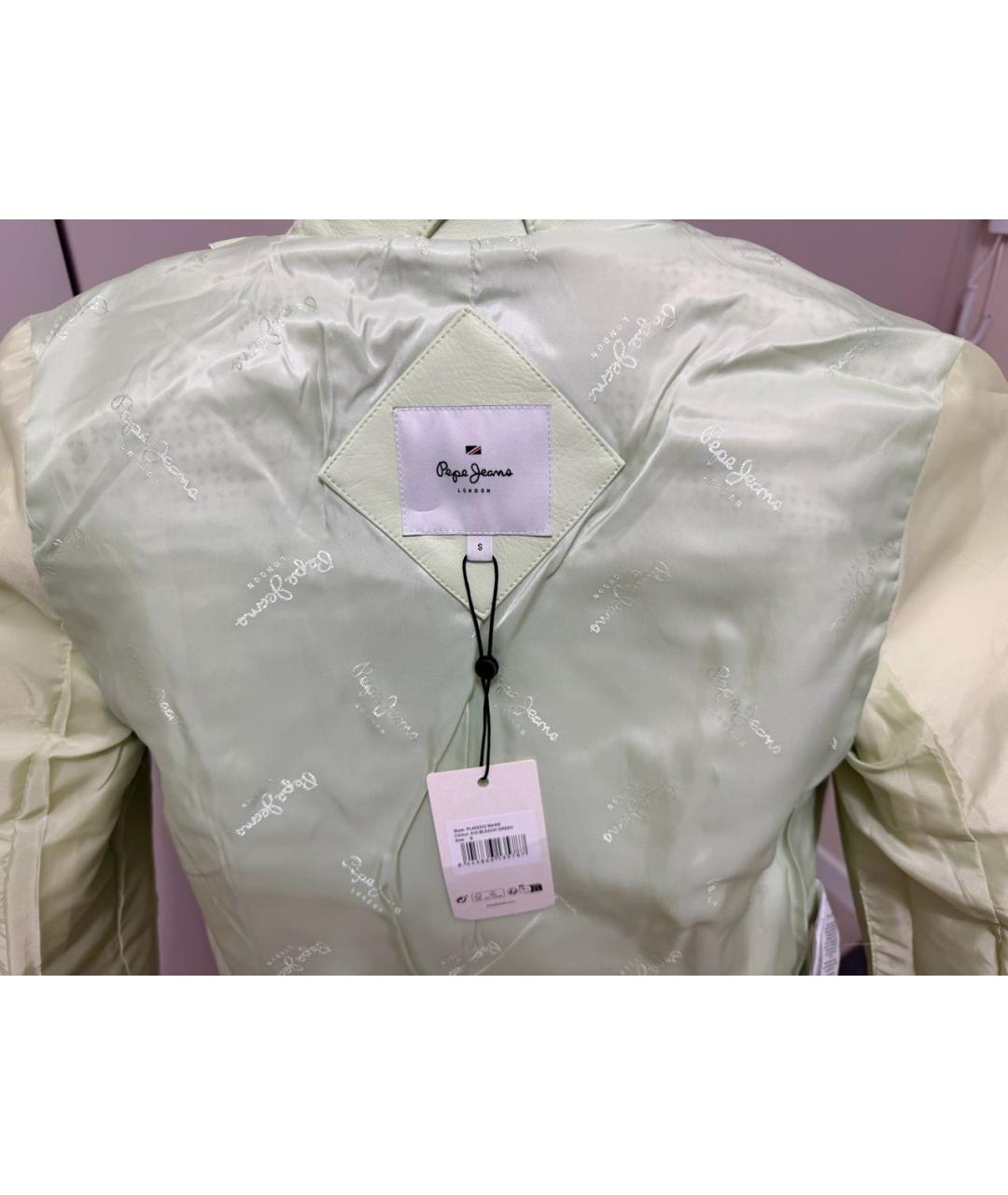 PATRIZIA PEPE Салатовая полиэстеровая куртка, фото 3