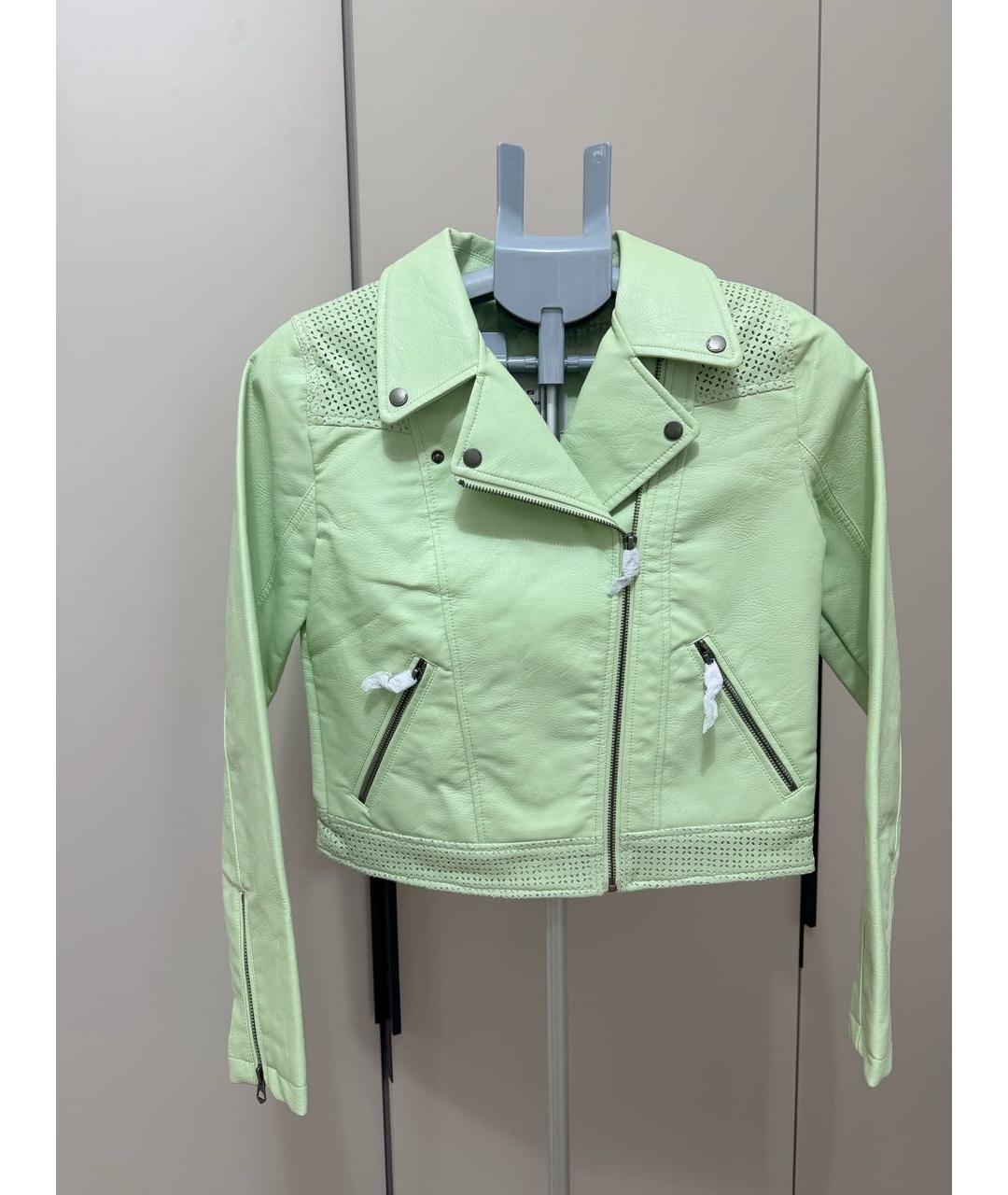PATRIZIA PEPE Салатовая полиэстеровая куртка, фото 9