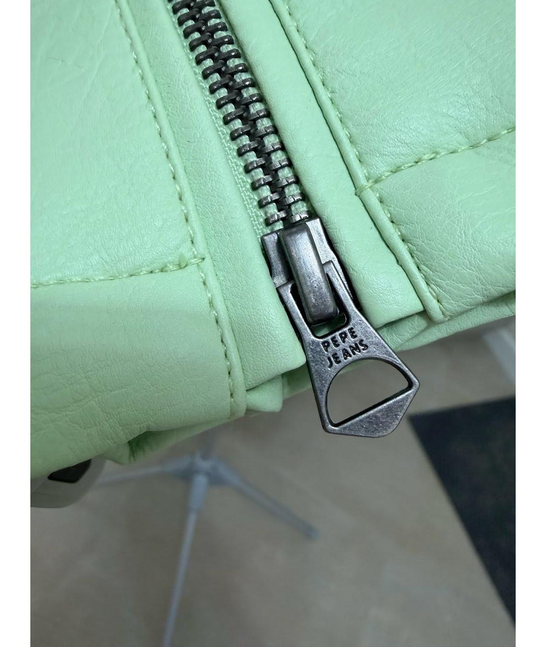 PATRIZIA PEPE Салатовая полиэстеровая куртка, фото 6