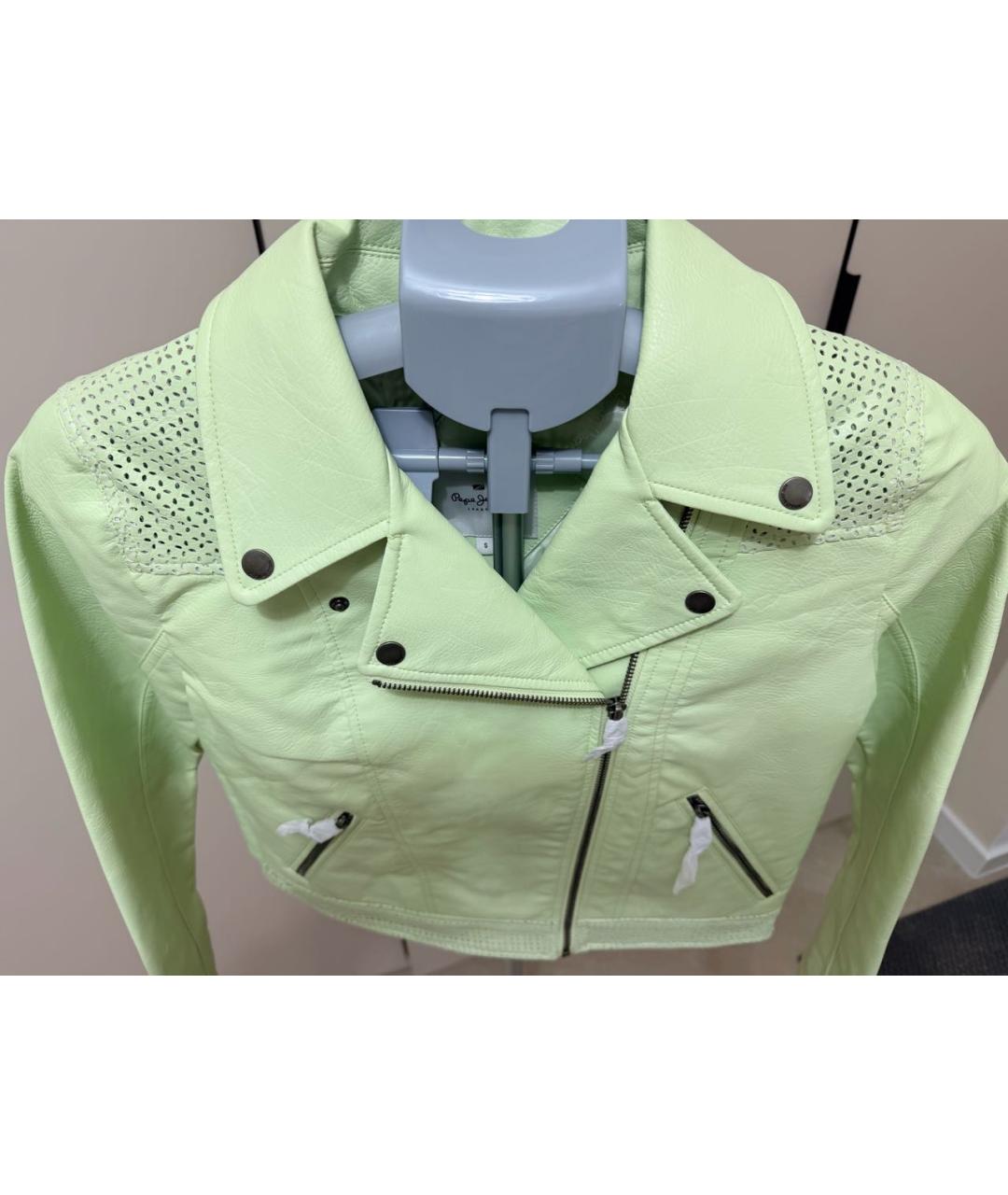 PATRIZIA PEPE Салатовая полиэстеровая куртка, фото 7