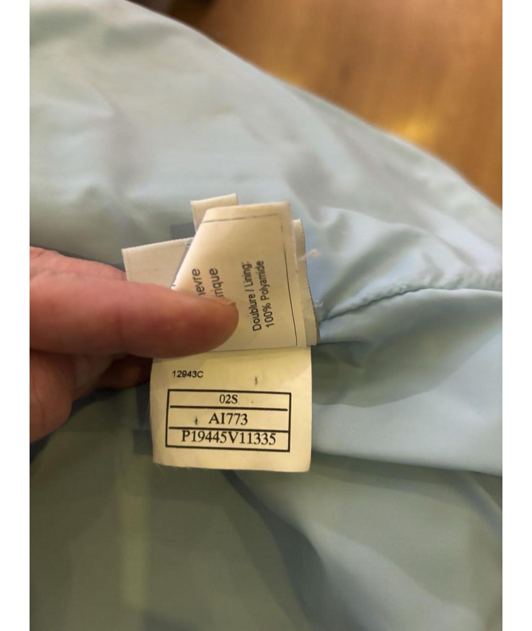 CHANEL Бирюзовый кожаный тренч/плащ, фото 8