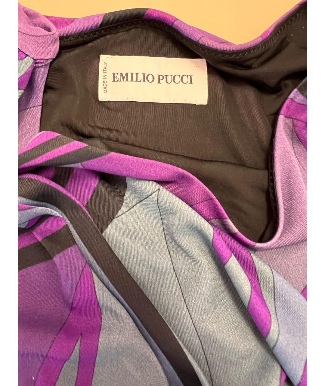 EMILIO PUCCI Мульти шелковое повседневное платье, фото 2