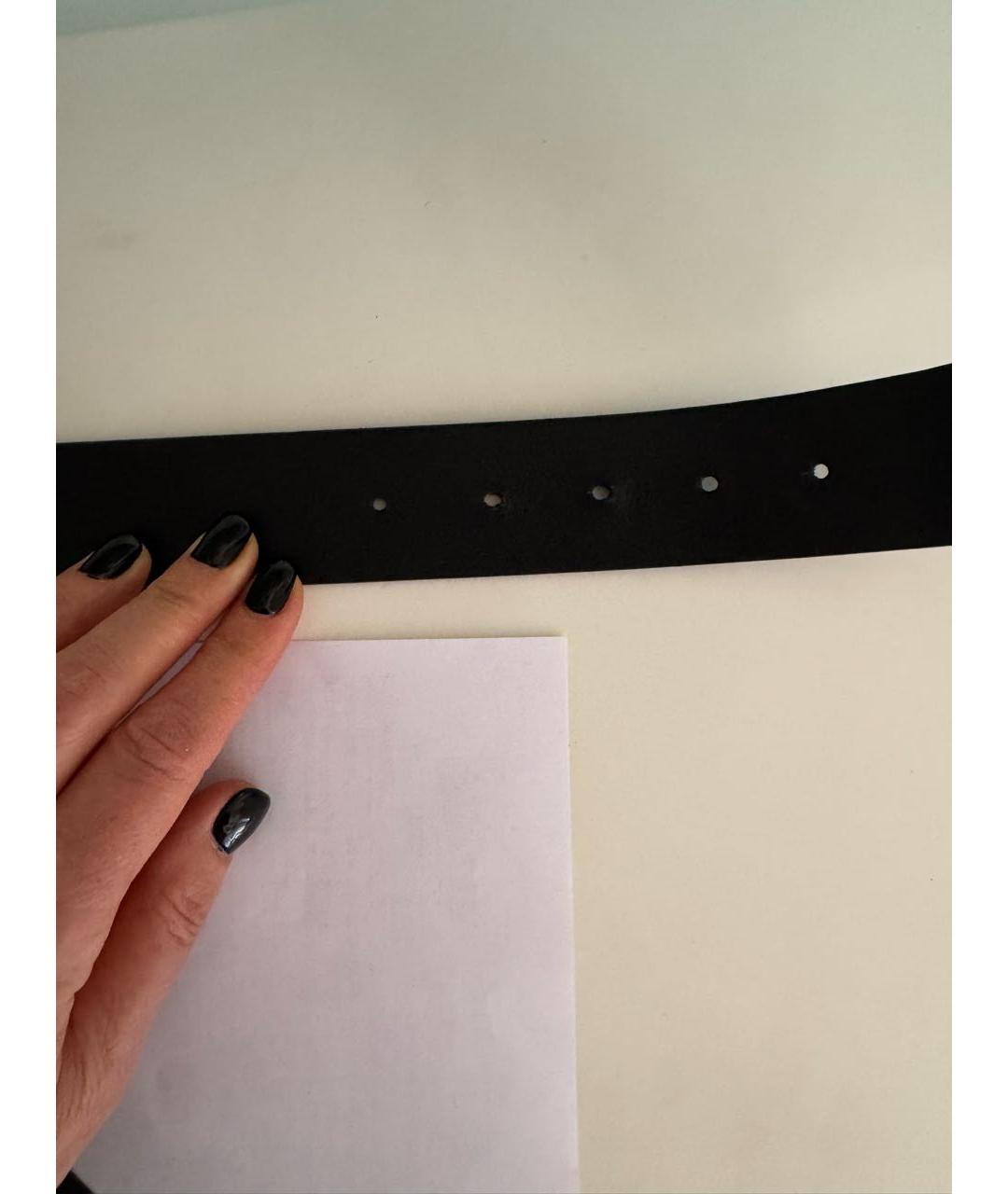 ARMANI EXCHANGE Черный кожаный ремень, фото 5