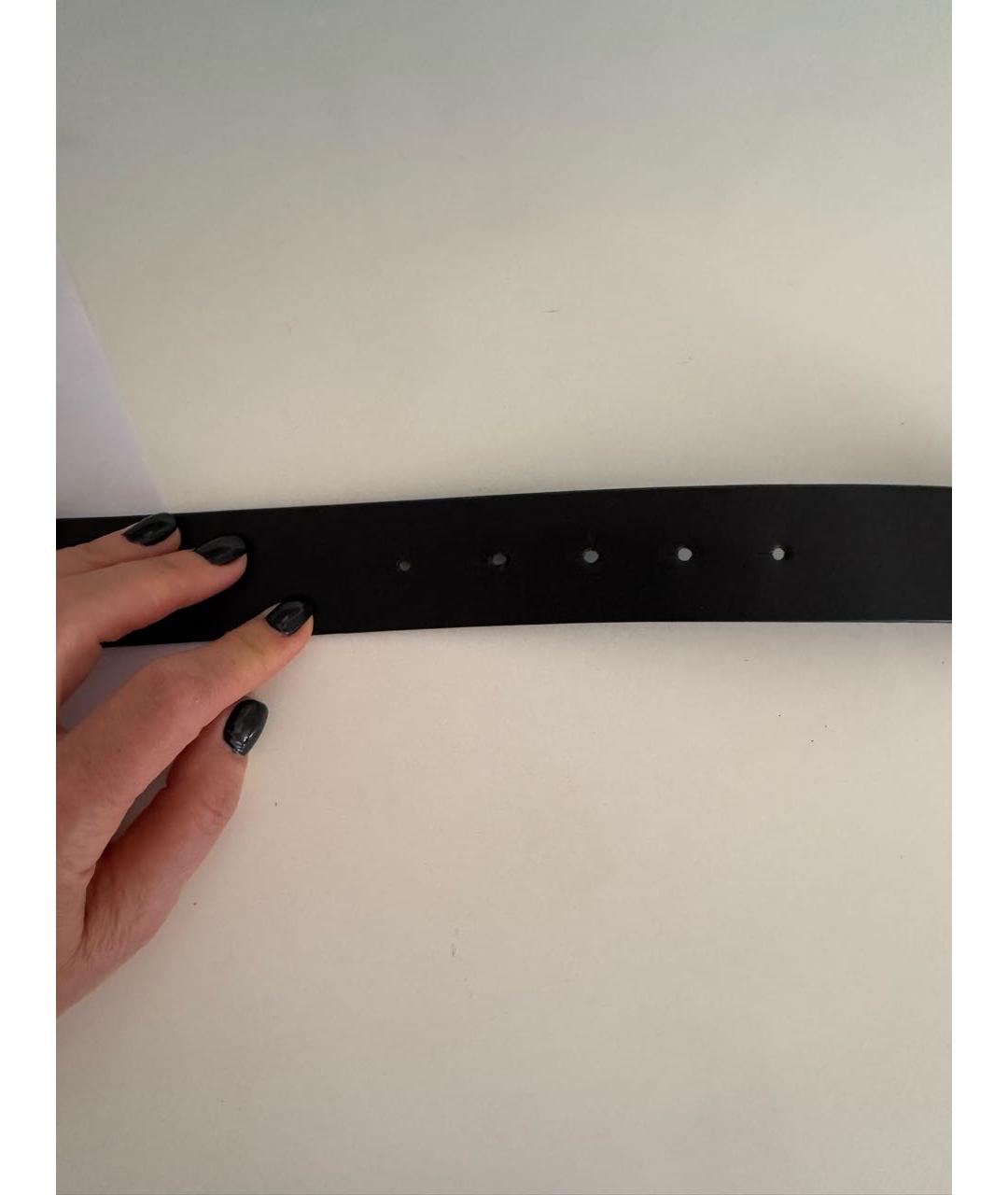 ARMANI EXCHANGE Черный кожаный ремень, фото 4