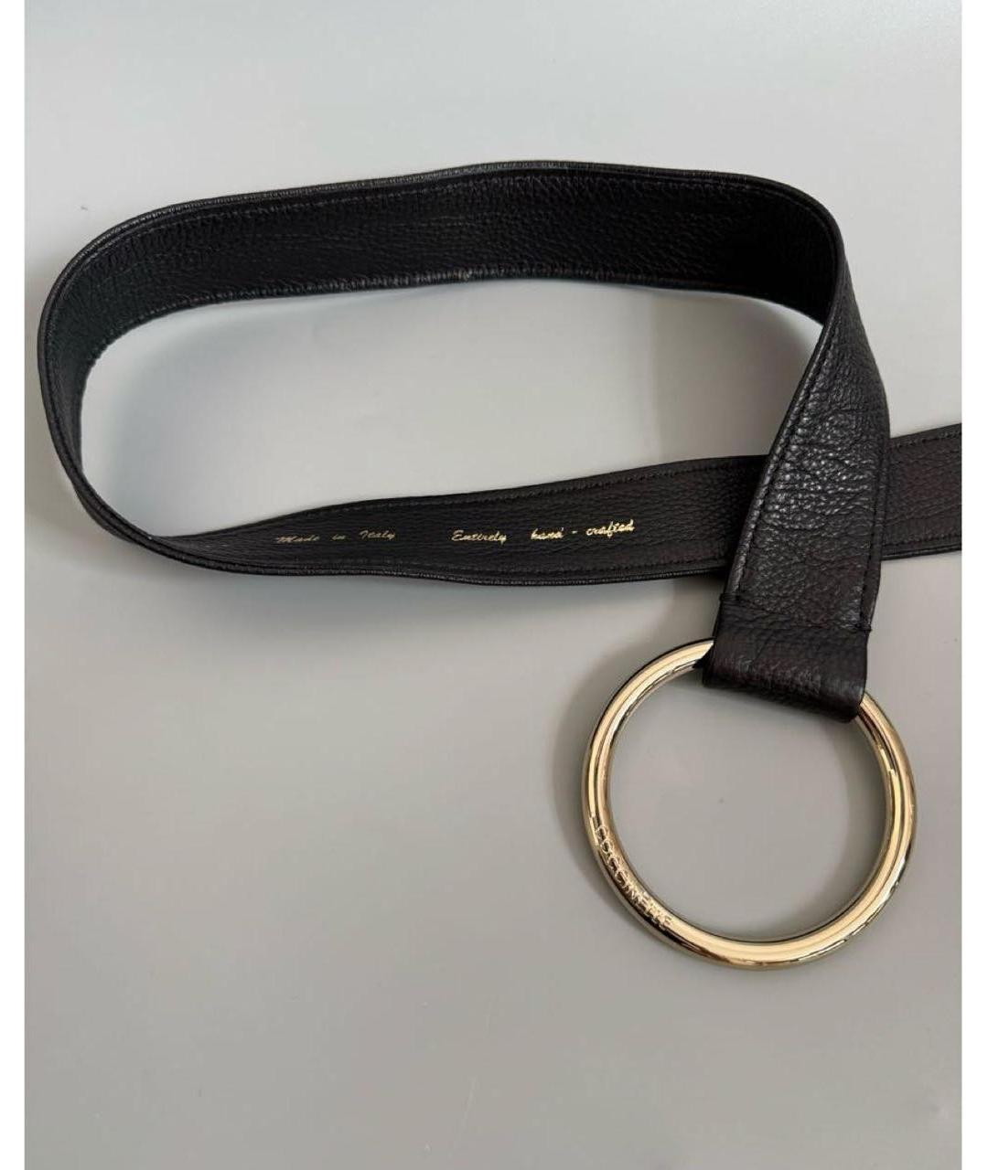 COCCINELLE Черный кожаный ремень, фото 3
