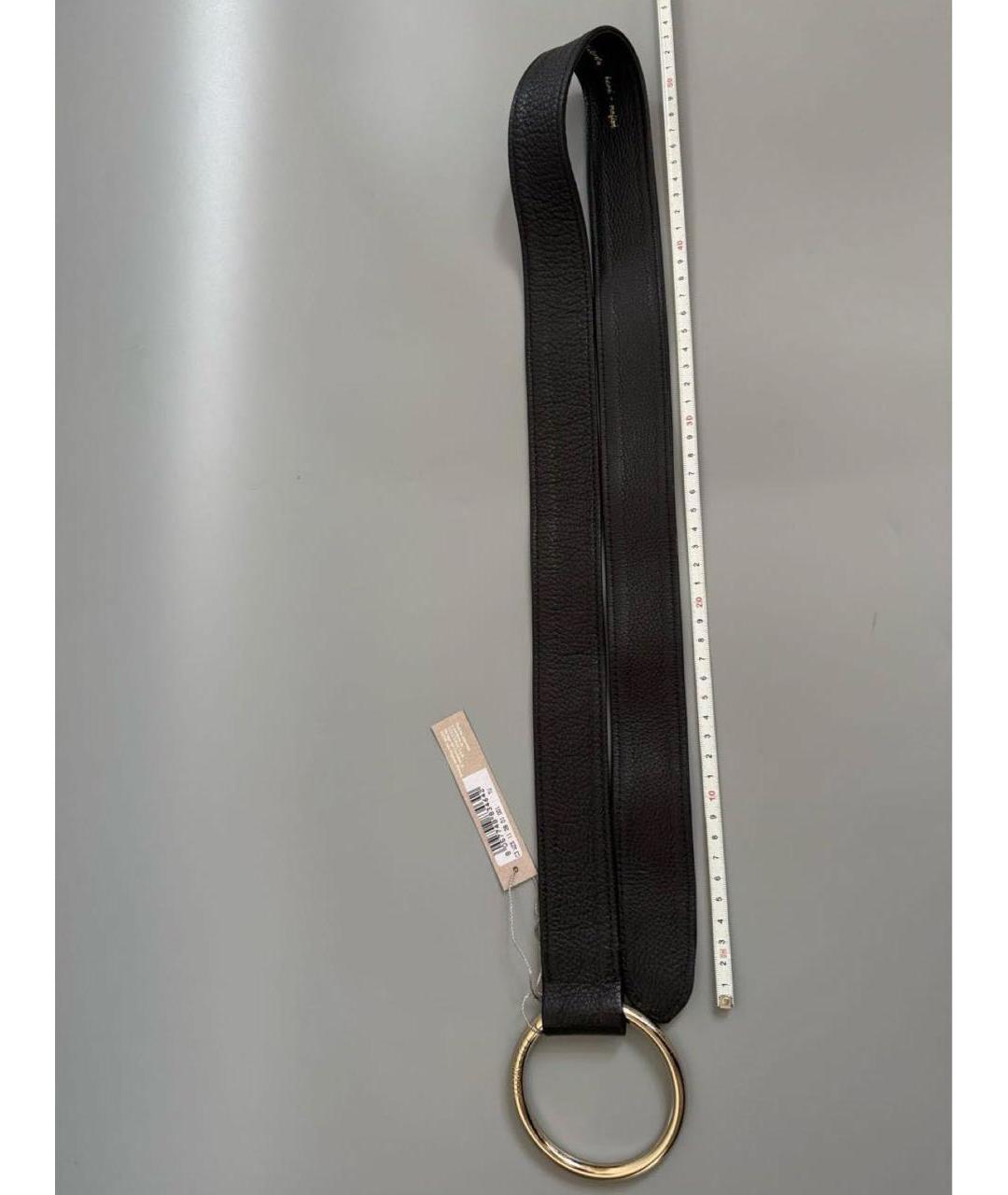 COCCINELLE Черный кожаный ремень, фото 6