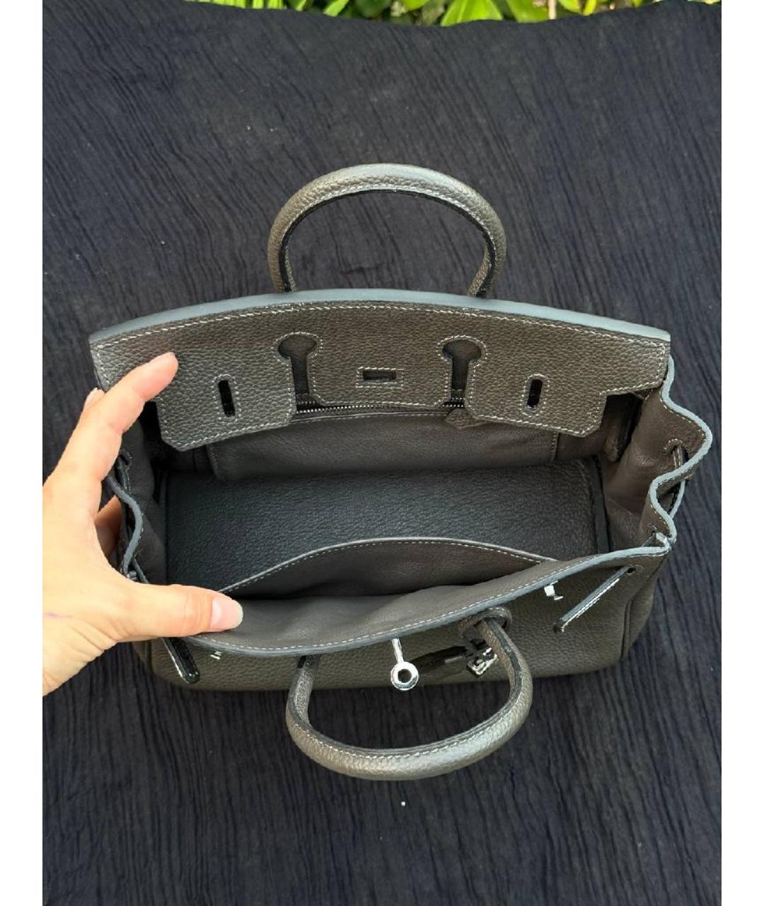 HERMES Кожаная сумка с короткими ручками, фото 9