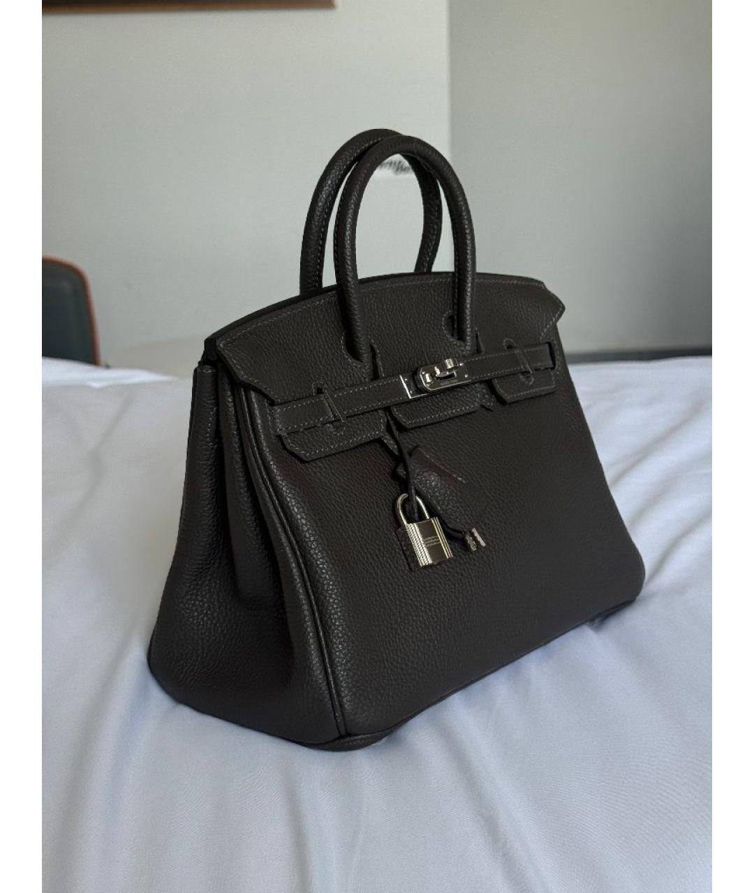 HERMES Кожаная сумка с короткими ручками, фото 2