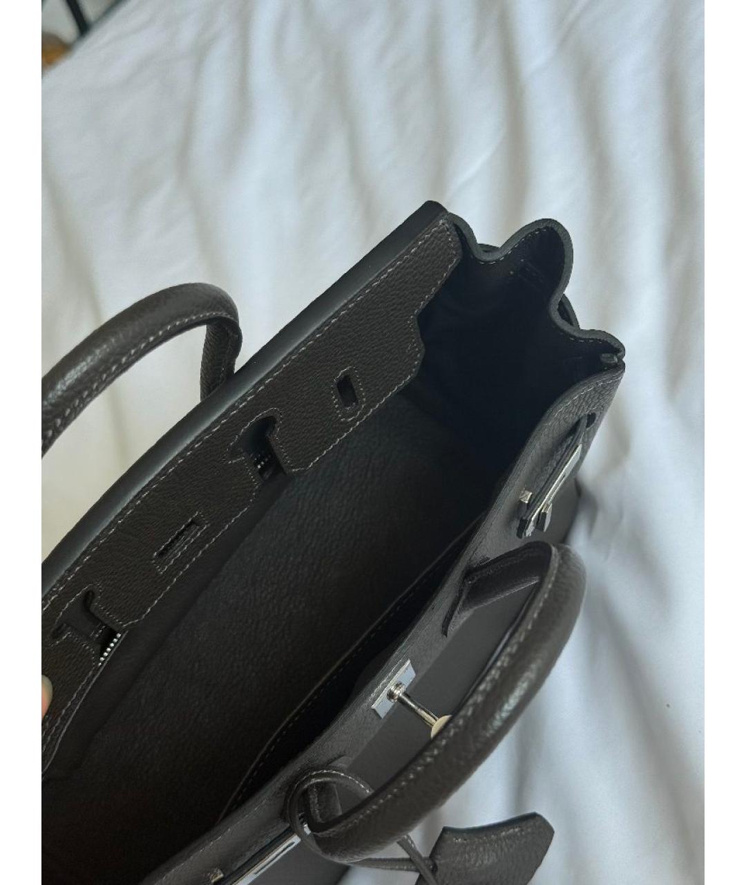 HERMES Кожаная сумка с короткими ручками, фото 4