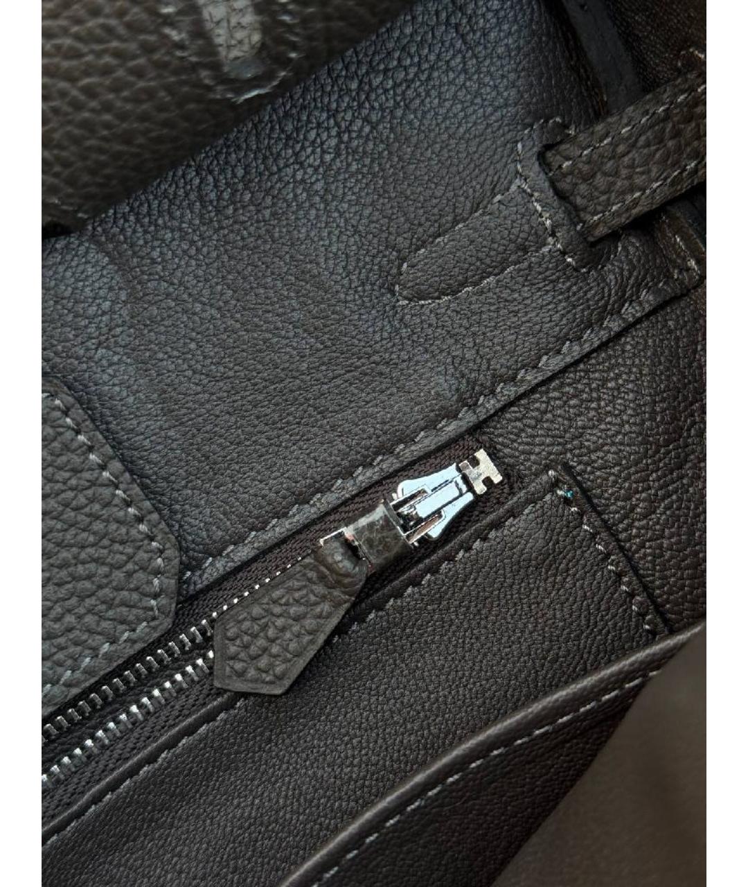 HERMES Кожаная сумка с короткими ручками, фото 8